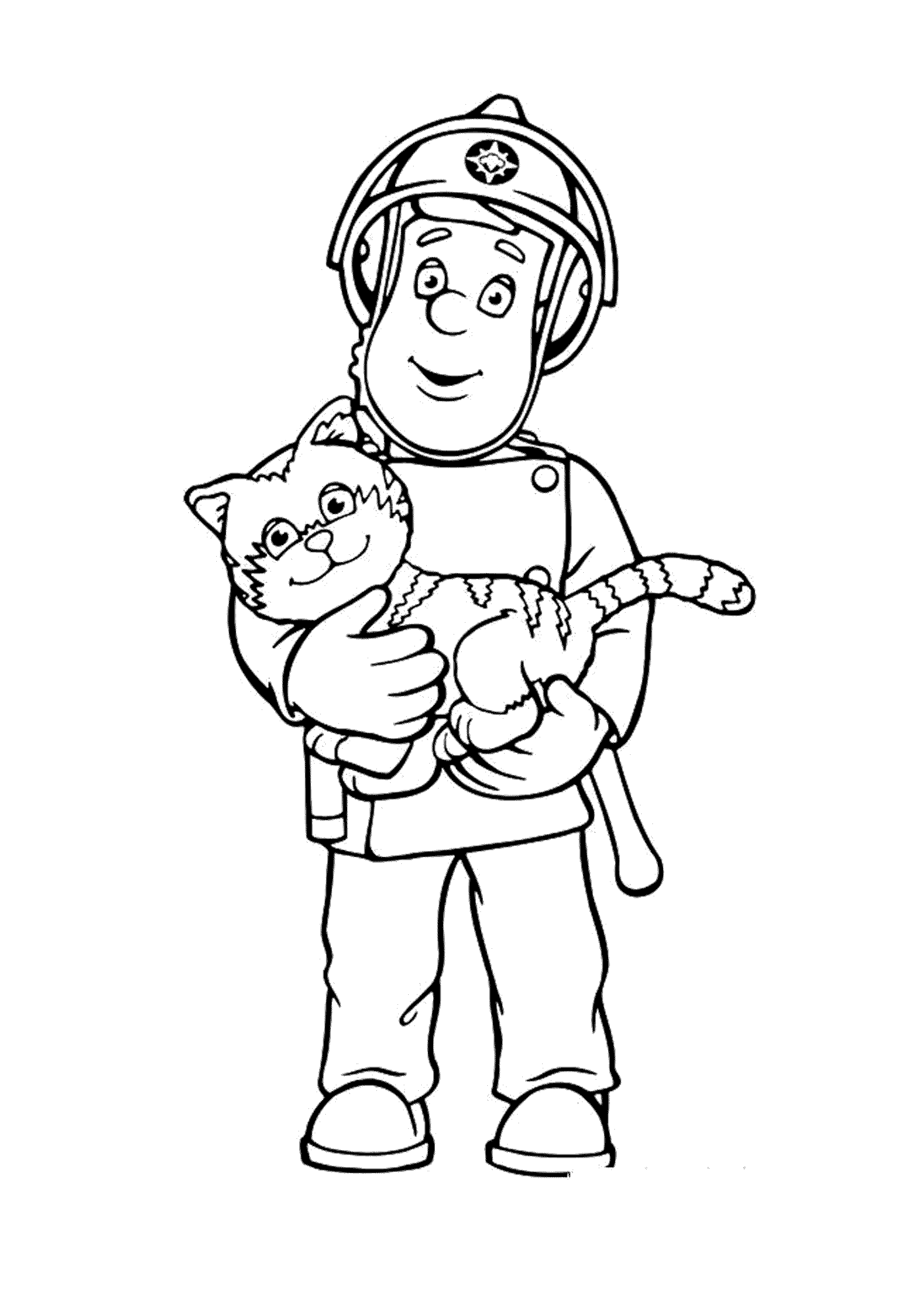 Fireman Sam coloring pages to download and print for free