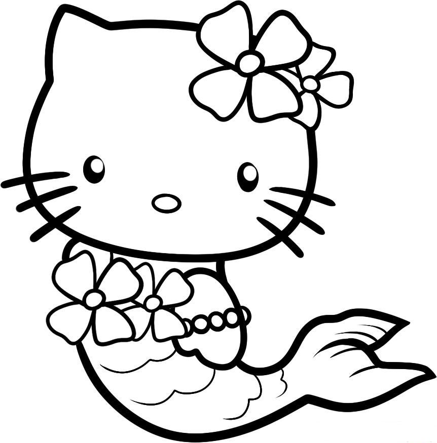 coloring pages for girls of hello kitty - photo #3