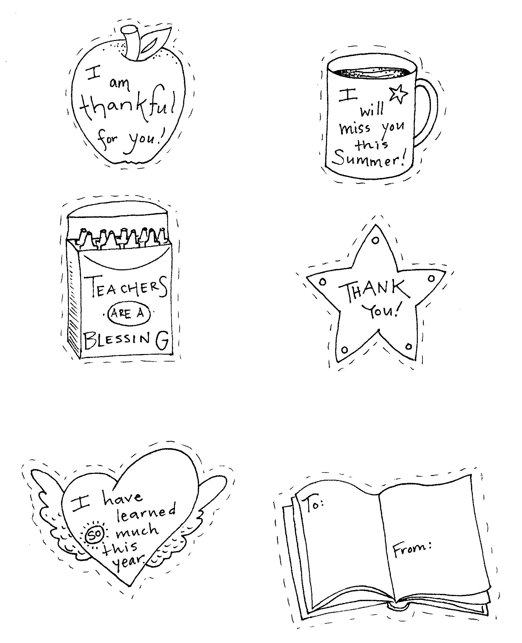 Teacher appreciation coloring pages to download and print ...