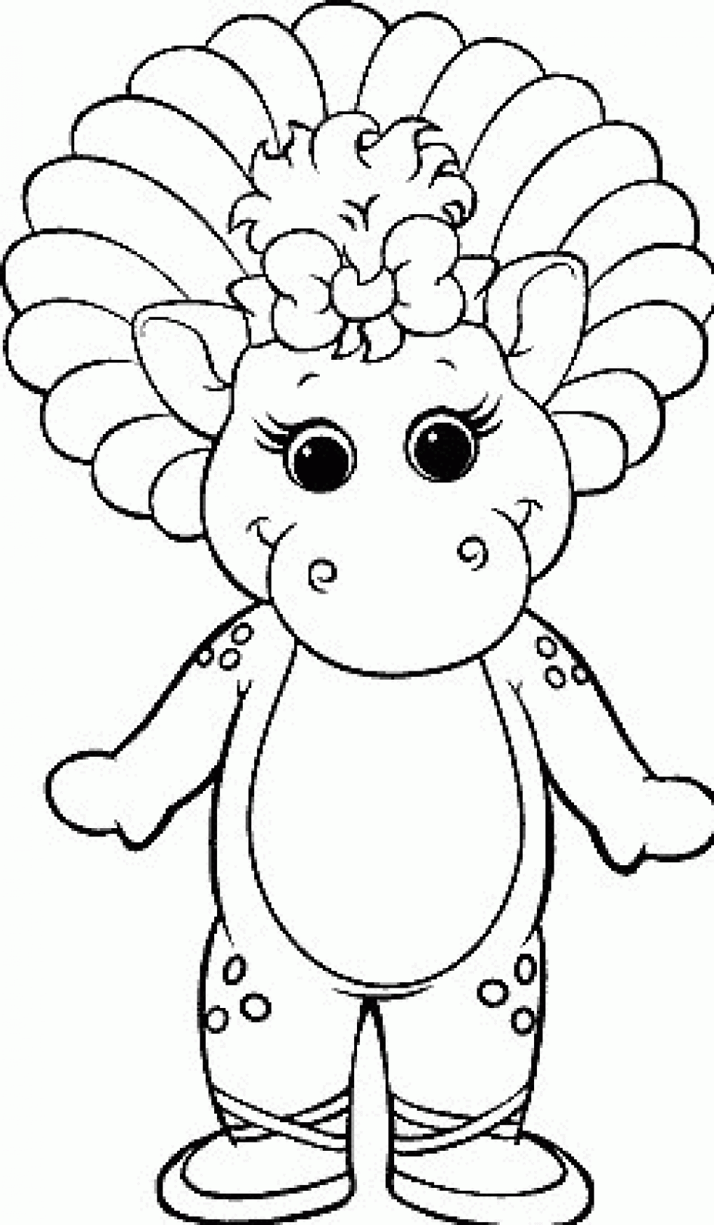 baby bop coloring pages - photo #6