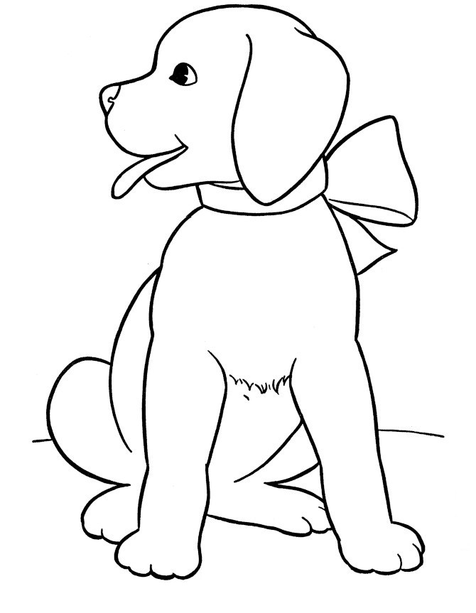 Realistic puppy coloring pages download and print for free