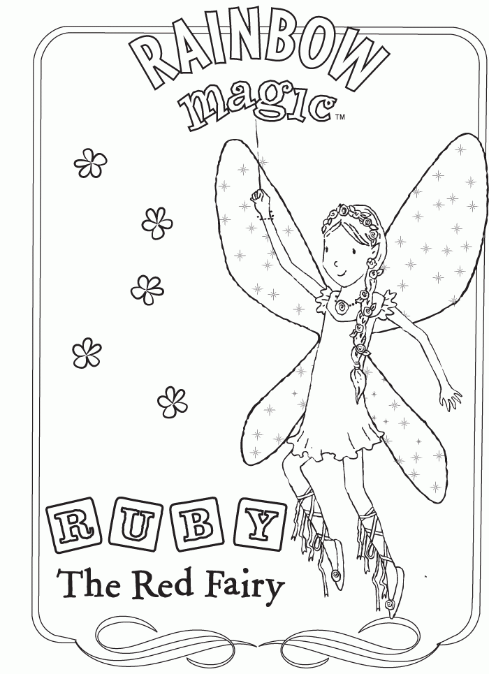 829 Simple Rainbow Magic Coloring Pages 