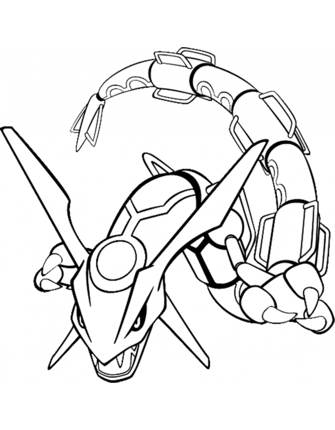 rayquaza coloring pages