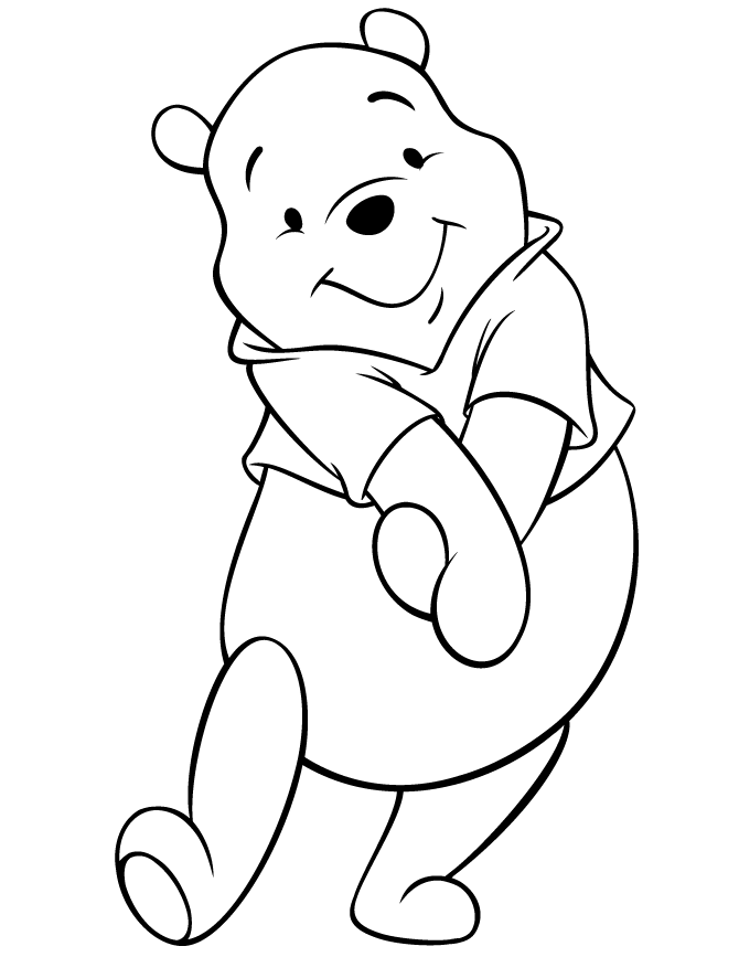 Pooh bear coloring pages to download and print for free