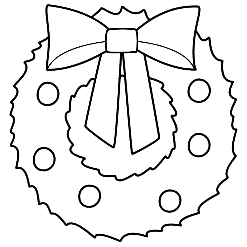 Wreath coloring pages download and print for free