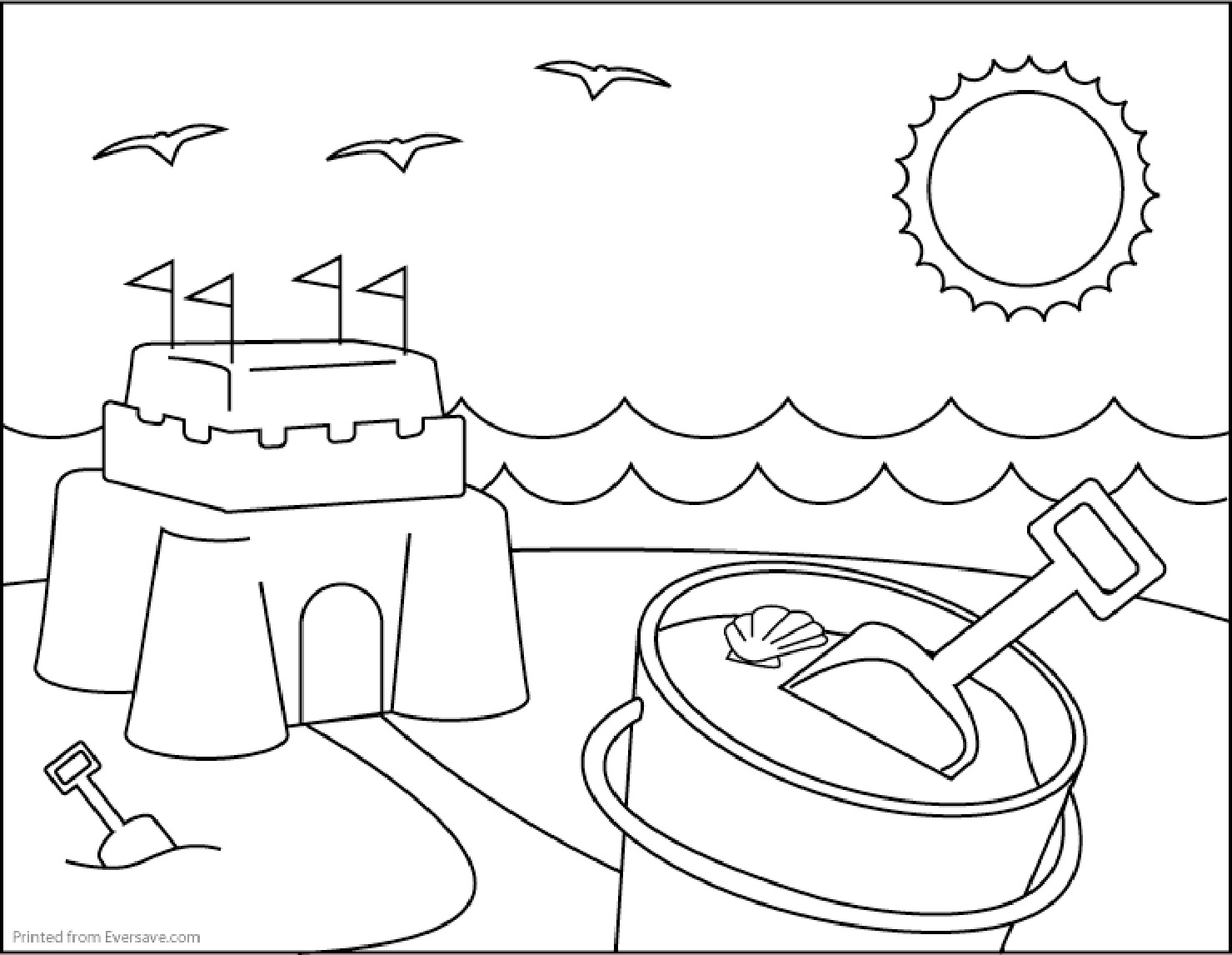 630 Cute Summertime Coloring Pages with Animal character