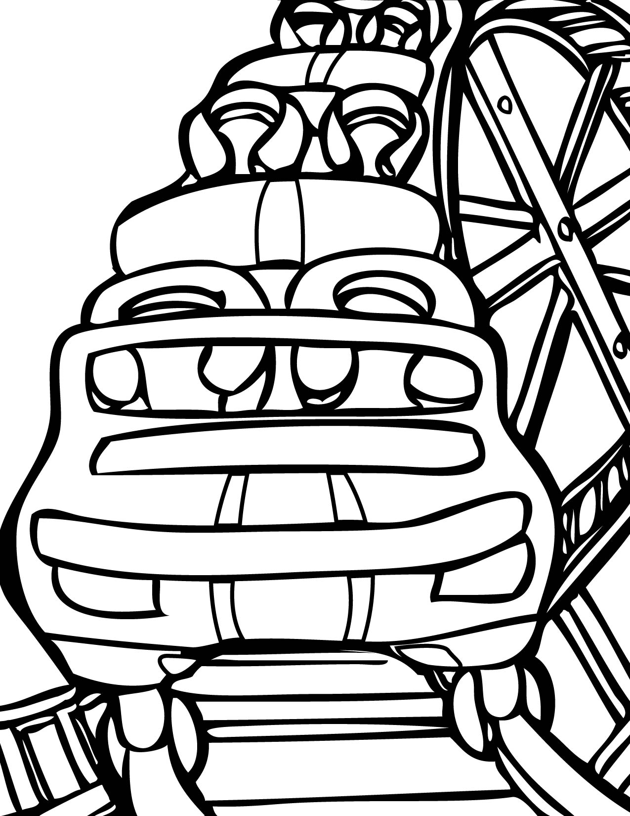 Roller coaster coloring pages download and print for free