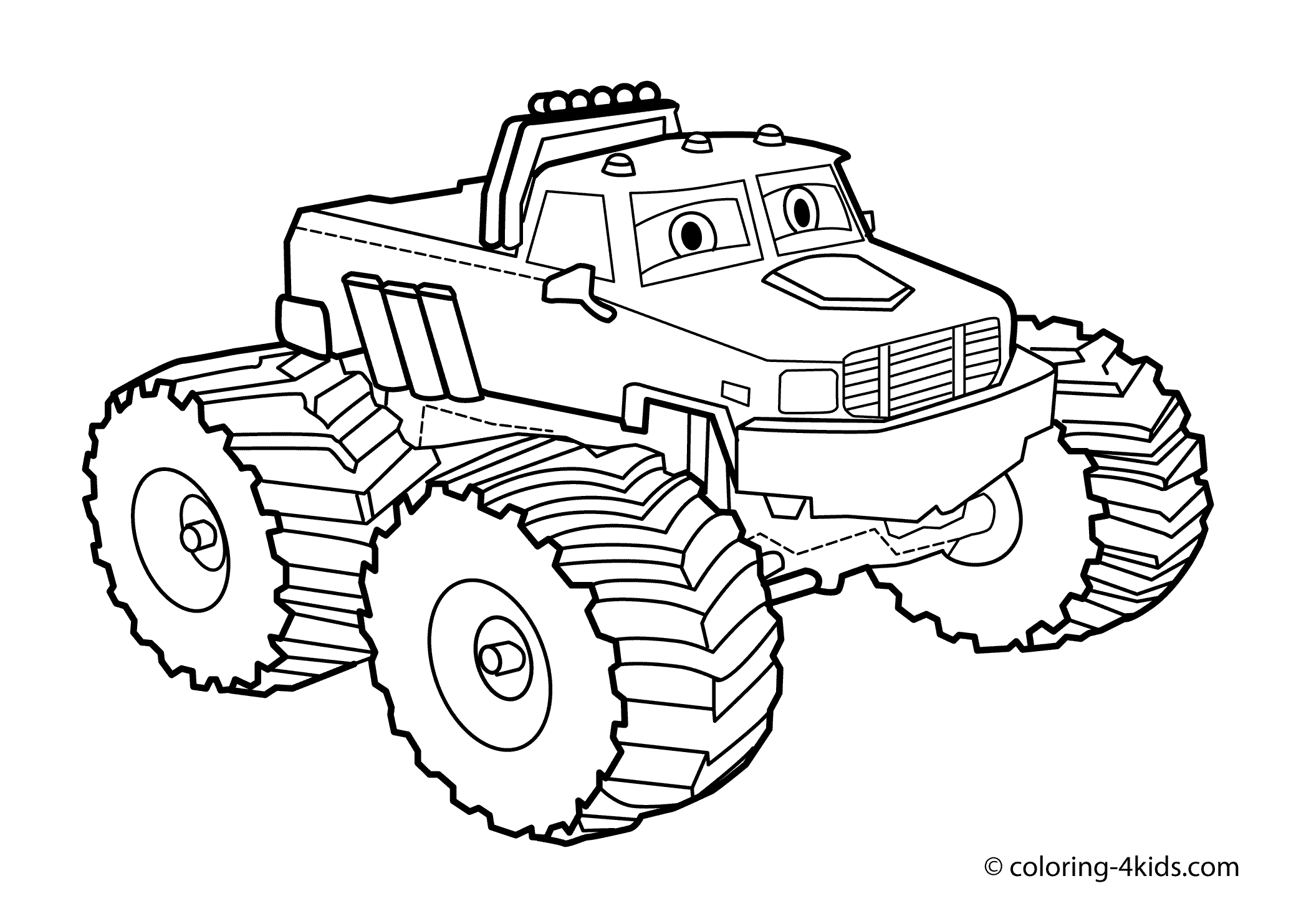 371 Cartoon Printable Coloring Pages Of Monster Trucks with disney character