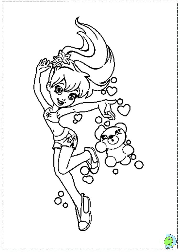 Polly pocket coloring pages to download and print for free