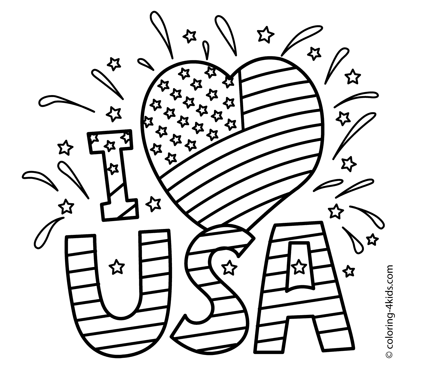 Usa coloring pages to download and print for free