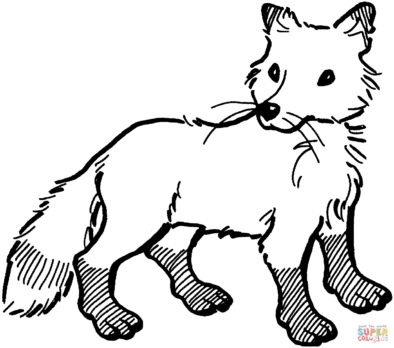 baby fox coloring pages to print - photo #41