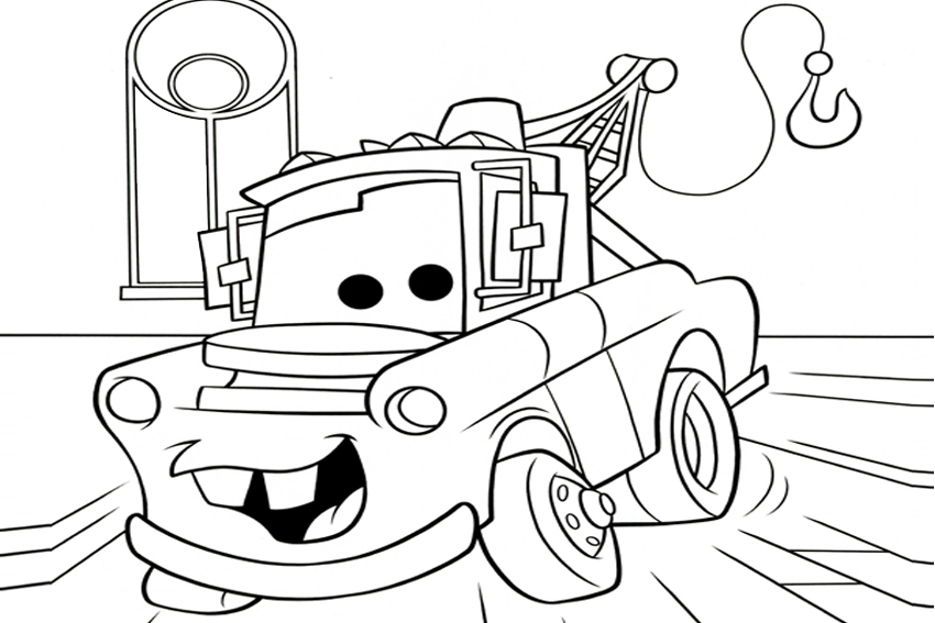Mater coloring pages to download and print for free