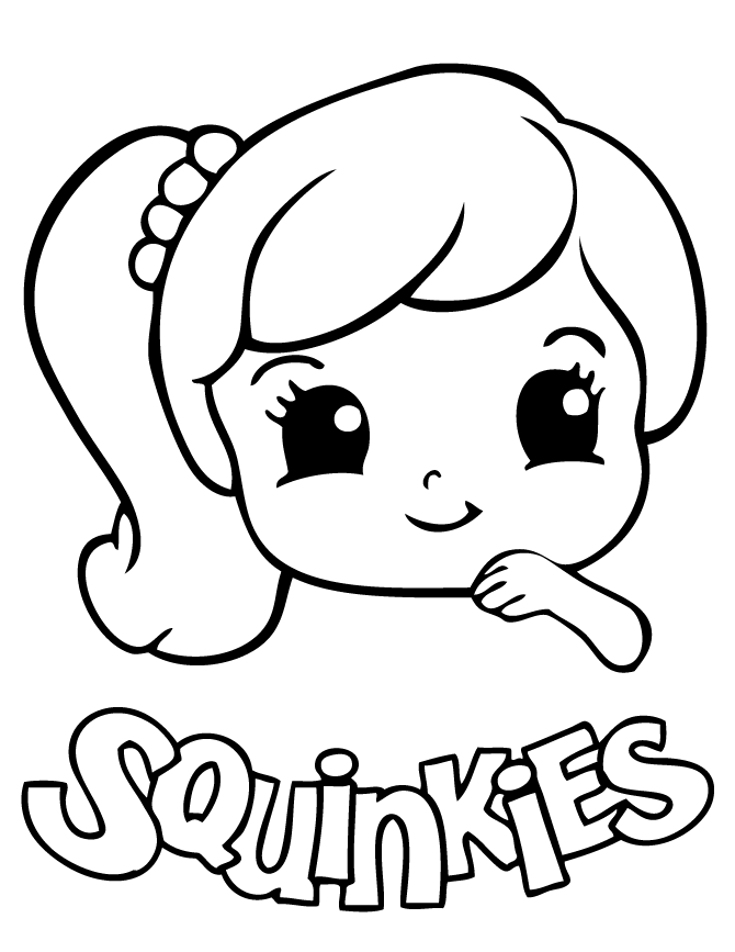 Cute girl coloring pages to download and print for free