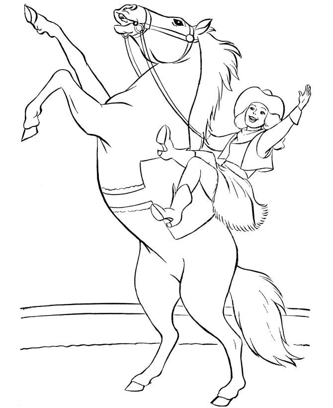 Cowgirl coloring pages to download and print for free