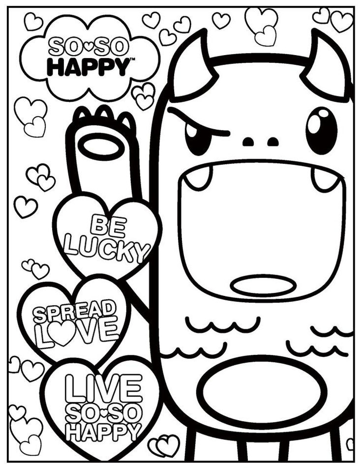 Kawaii coloring pages to download and print for free