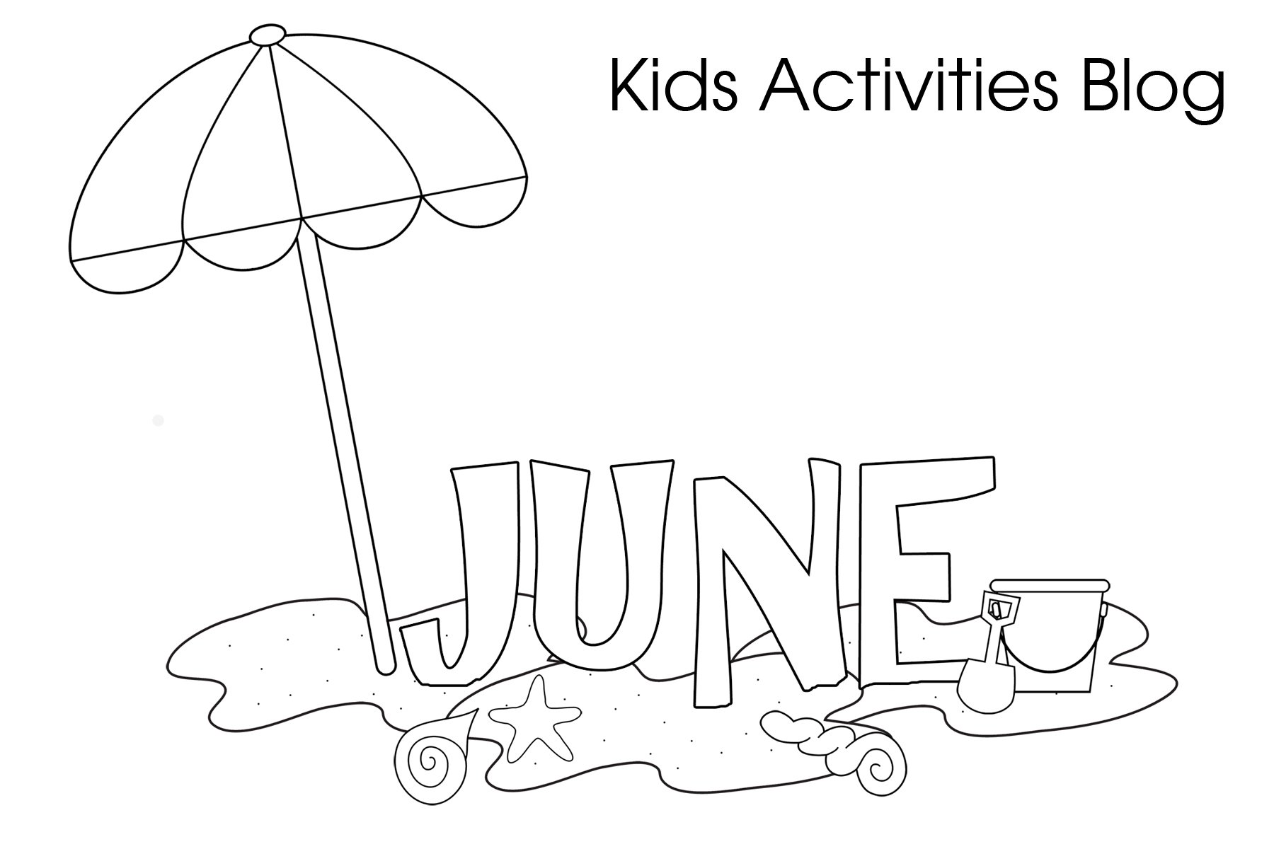 June coloring pages to download and print for free