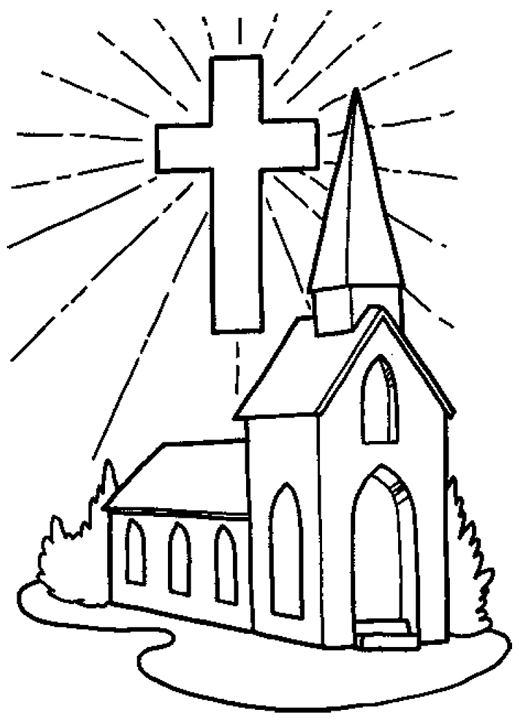 Church coloring pages to download and print for free