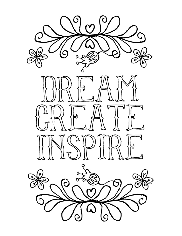 Inspirational coloring pages to download and print for free