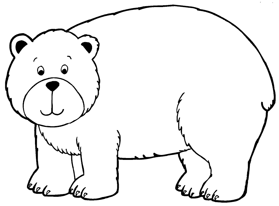 Bear coloring pages to download and print for free