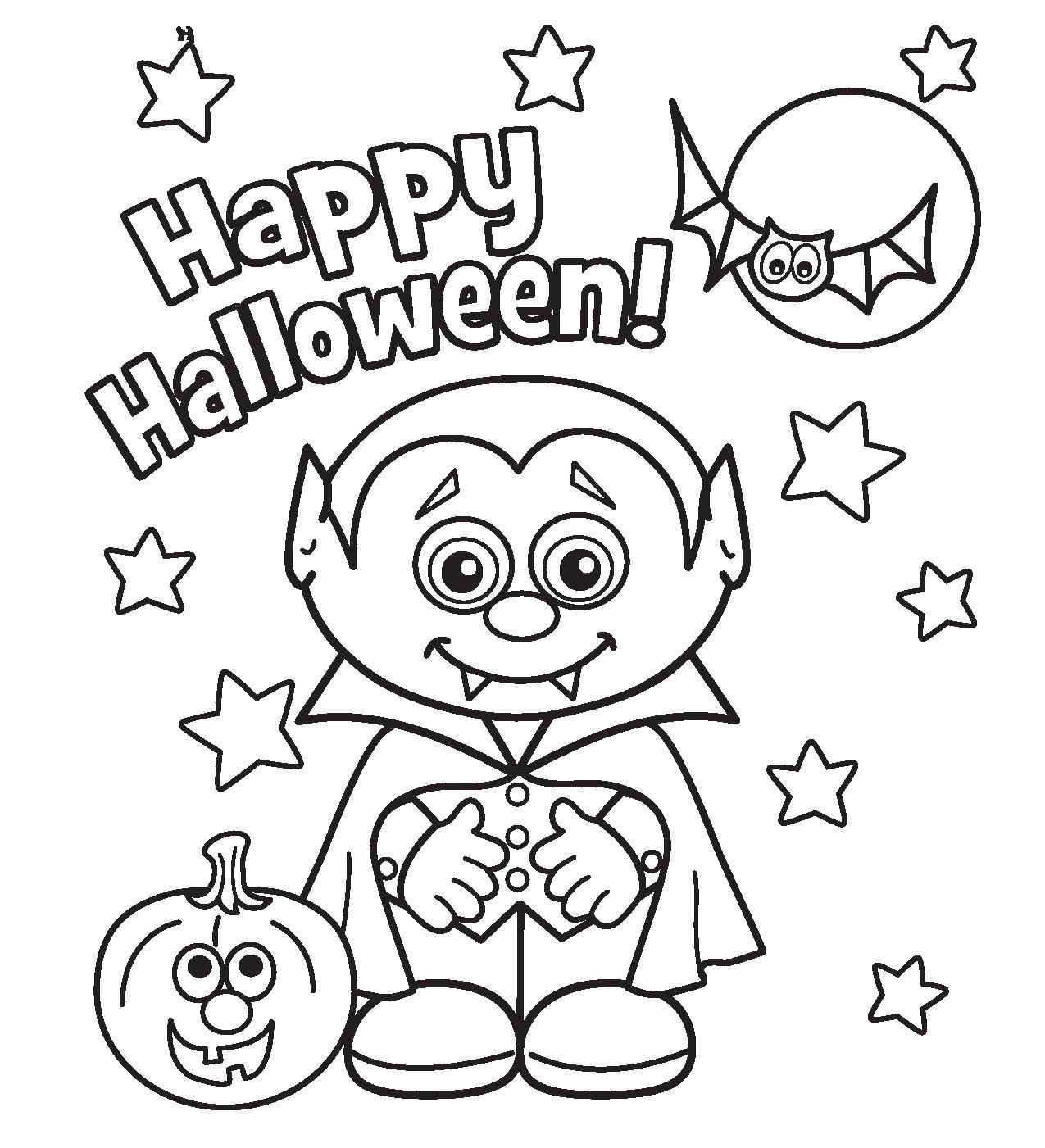 Halloween coloring pages to download and print for free