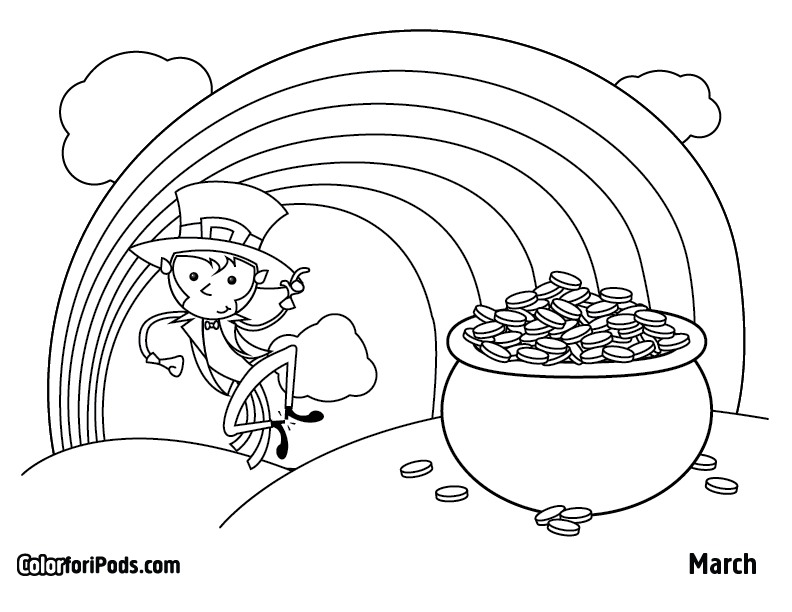 March Coloring Pages To Download And Print For Free