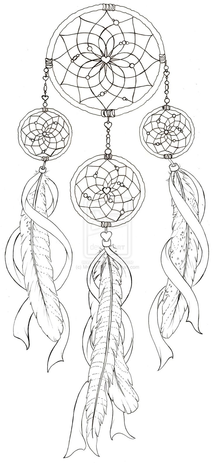 Dream catcher coloring pages to download and print for free