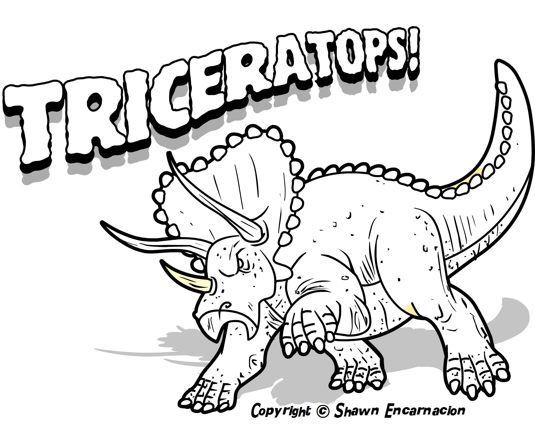 Dinosaur coloring pages to download and print for free