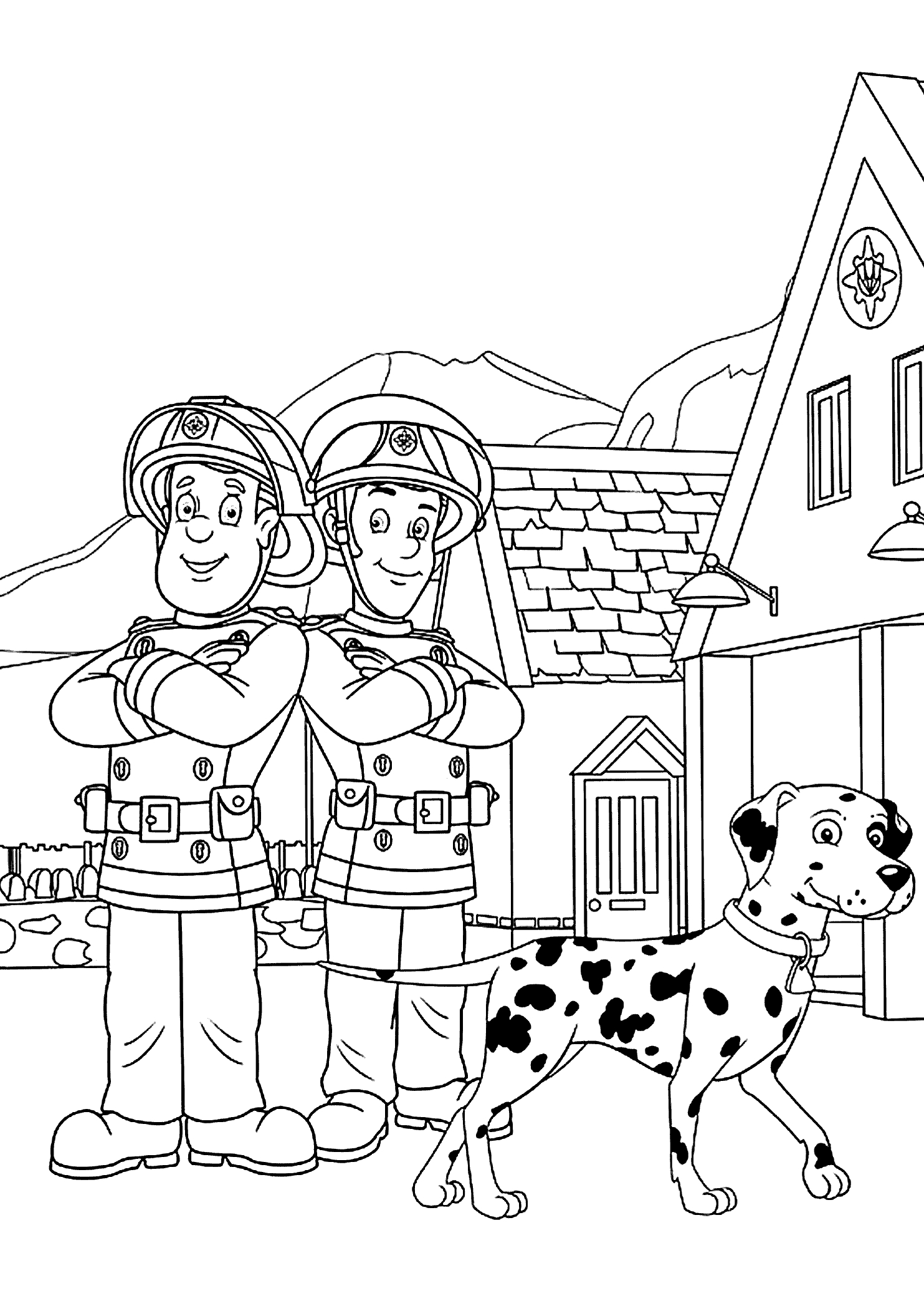 Fireman sam coloring pages to download and print for free