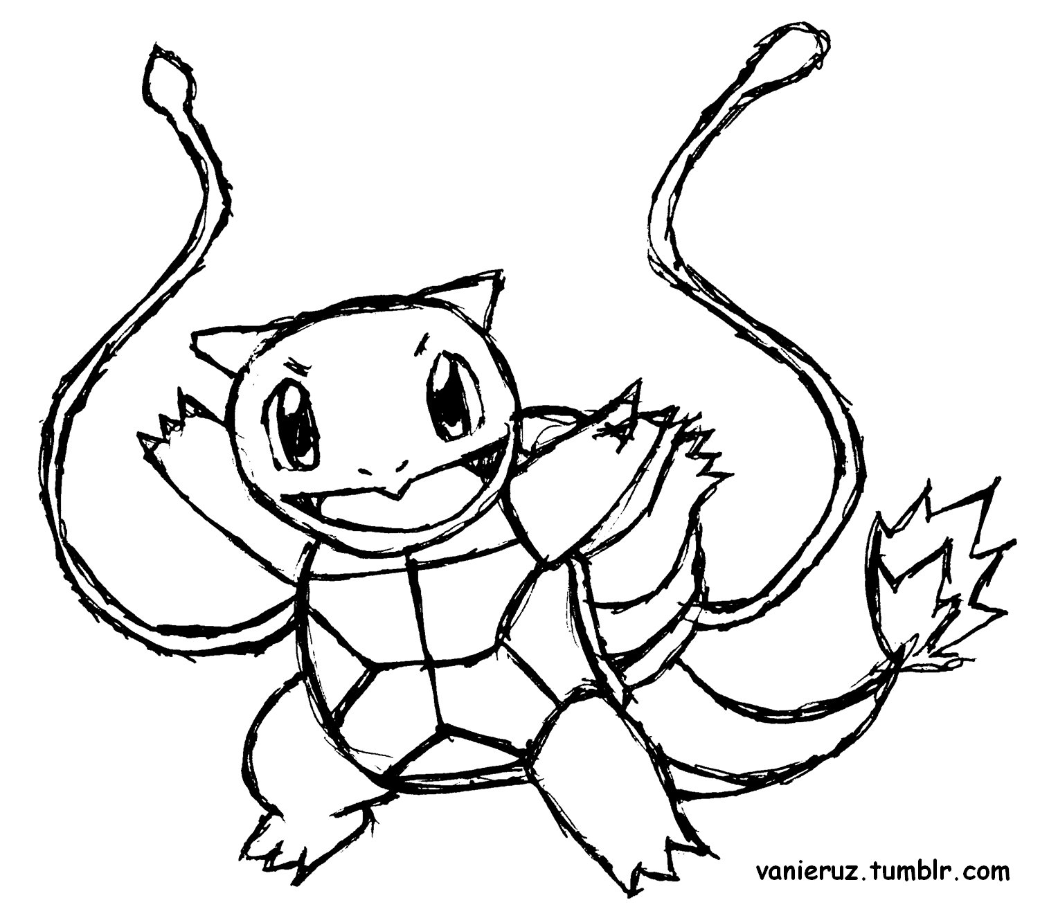 Squirtle coloring pages to download and print for free