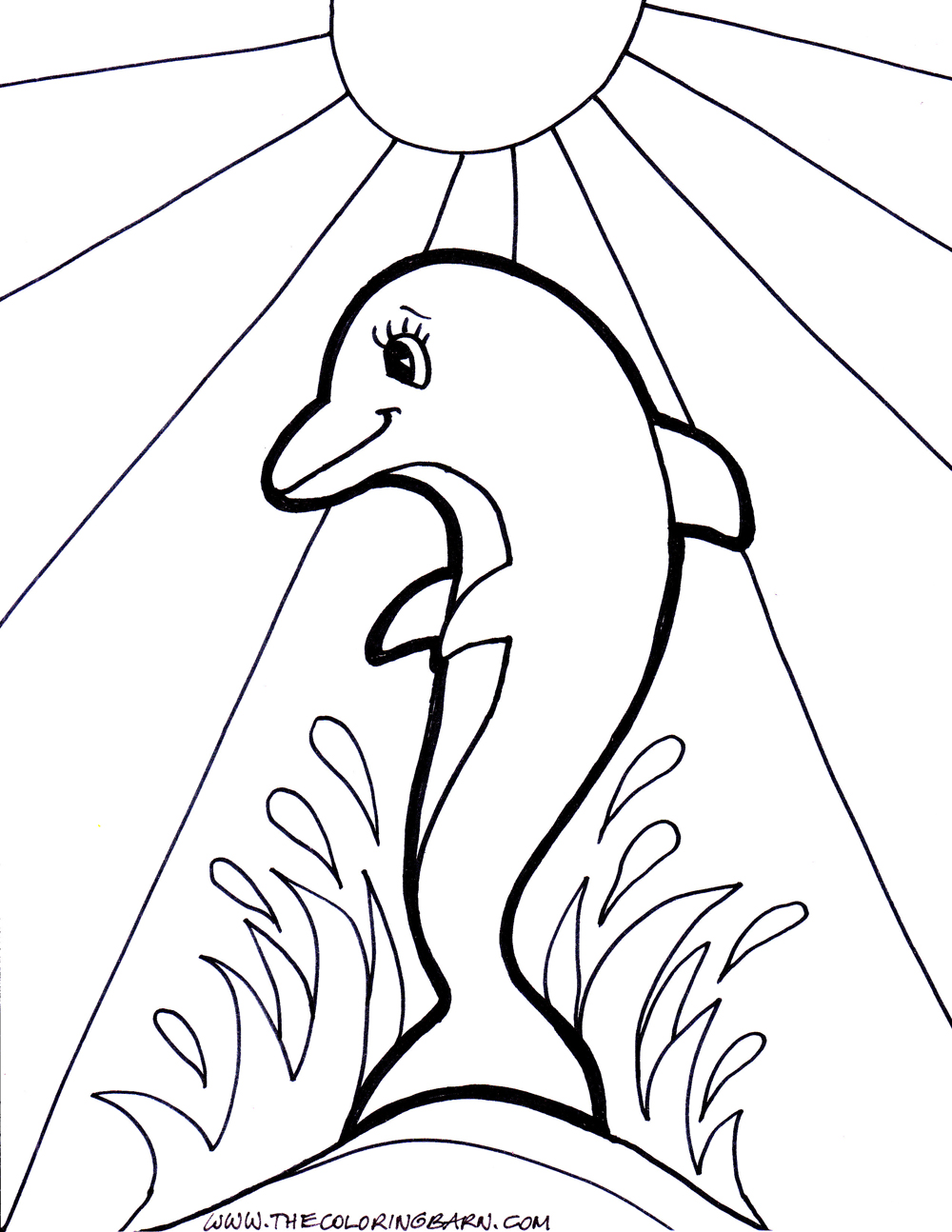 Dolphin coloring pages download and print for free