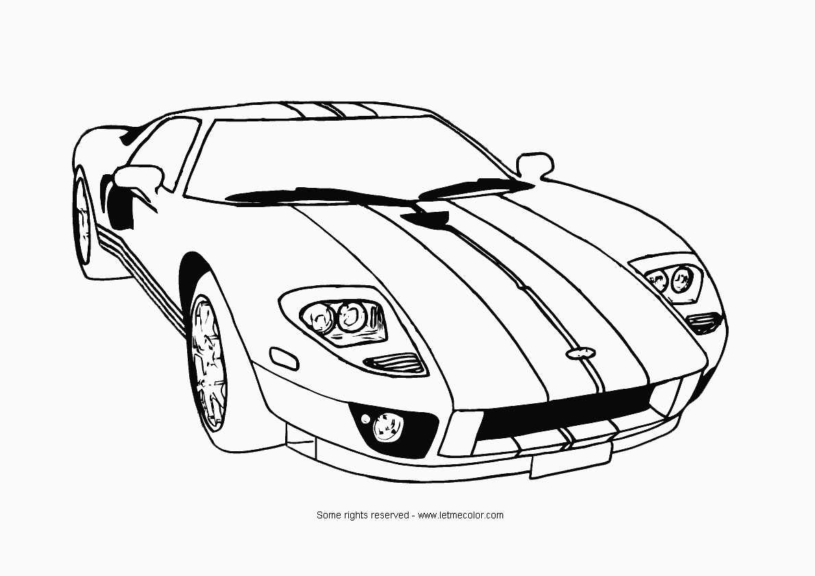 Muscle Car Coloring Pages To Download And Print For Free