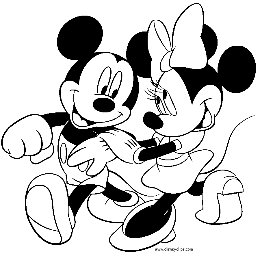 Mickey and minnie mouse coloring pages to download and print for free