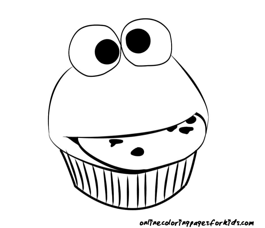 Birthday cupcake coloring pages download and print for free