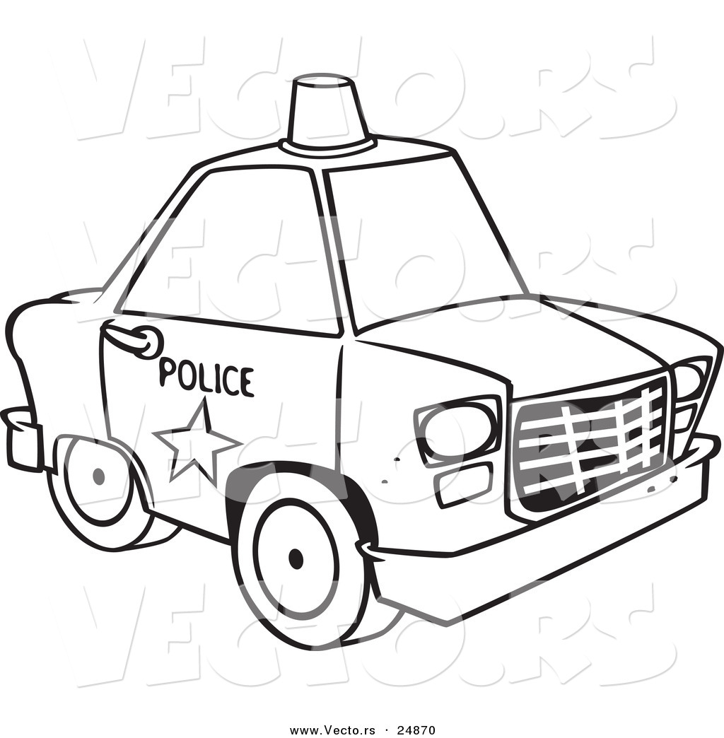 Police car coloring pages to download and print for free