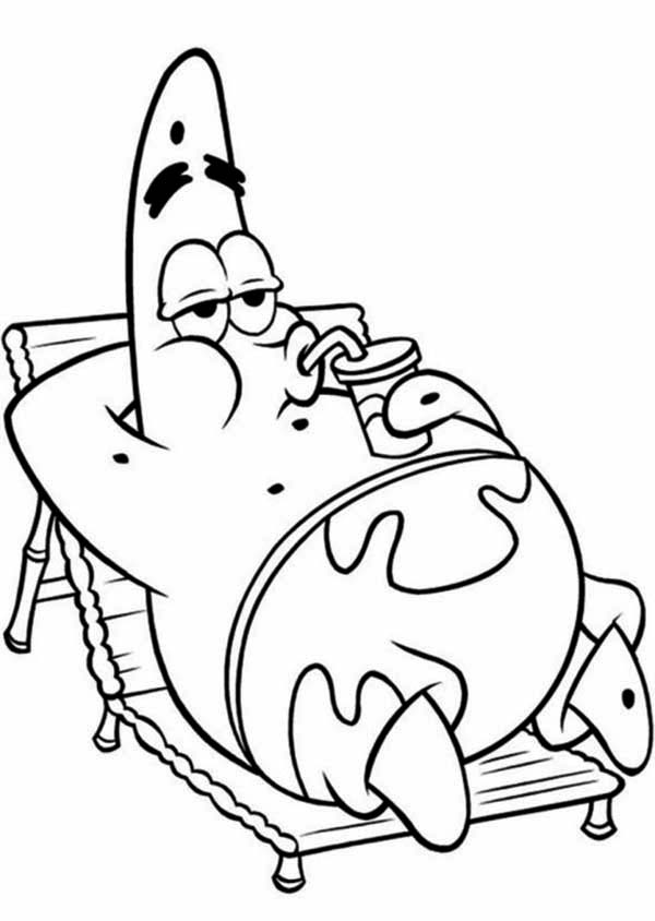 Patrick coloring pages to download and print for free