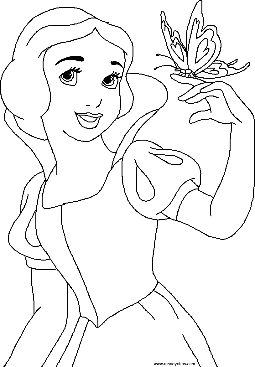 Disney princess coloring pages to print to download and print for free