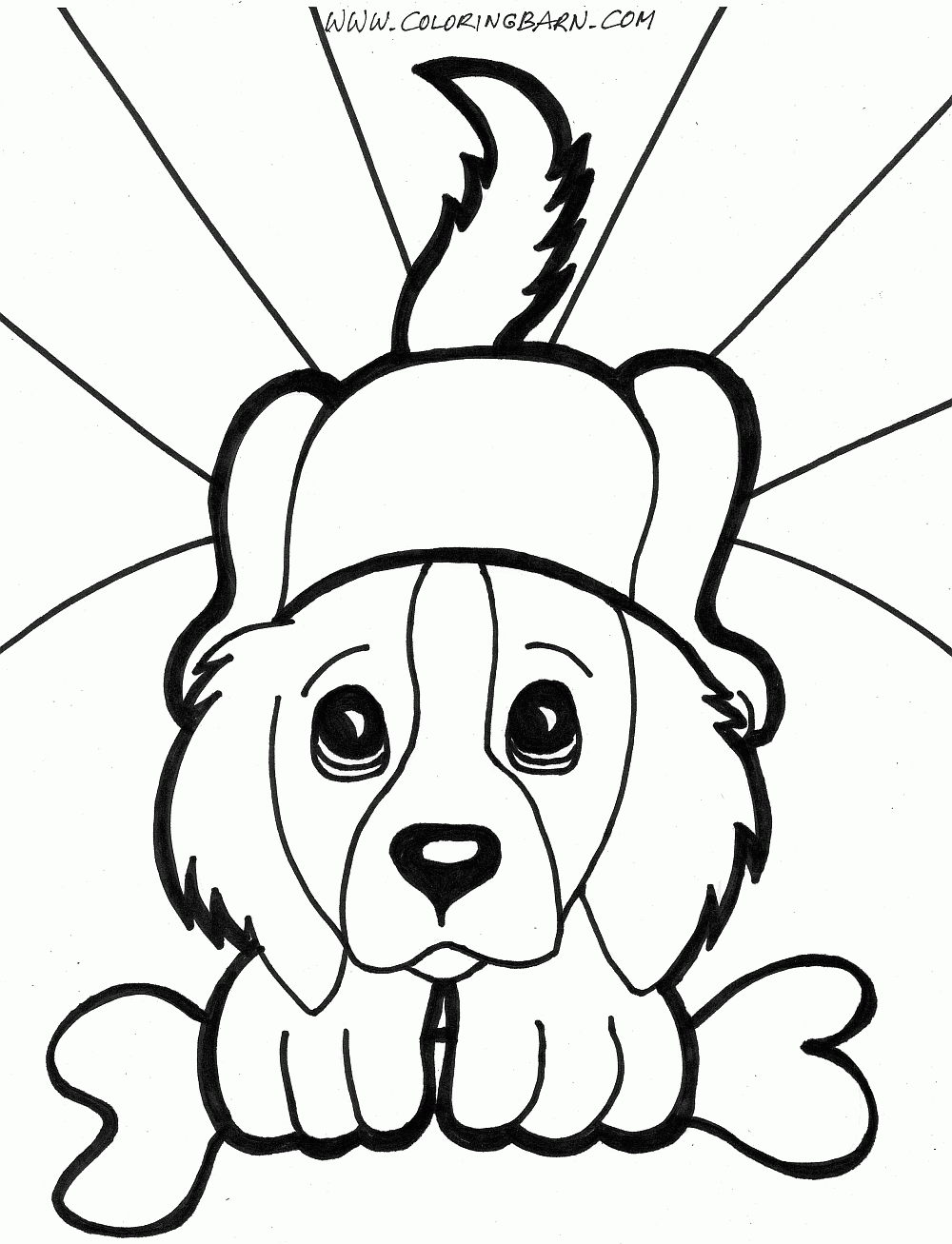 10 Cute Animal Coloring Pages: Cartoon Dogs for Kids