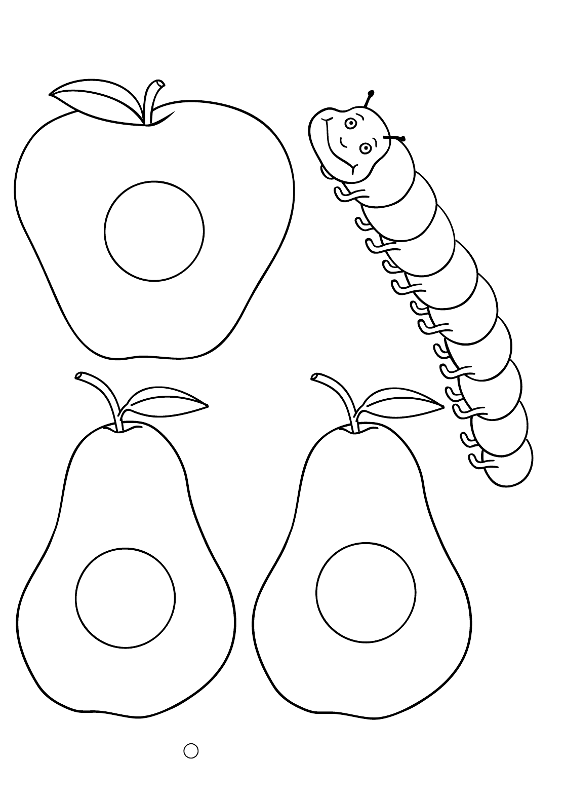 Very hungry caterpillar coloring pages