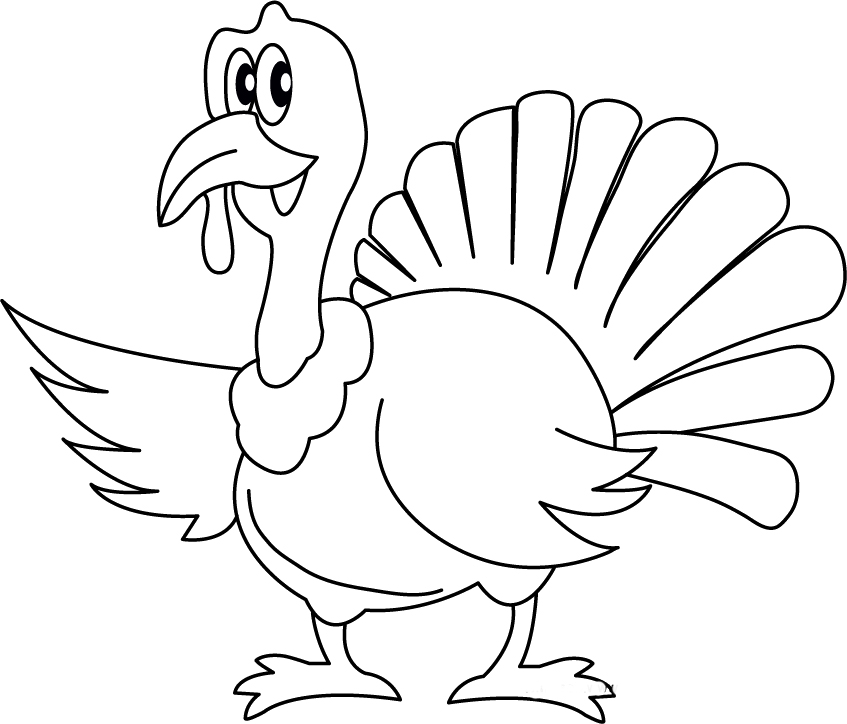 Printable Turkey Color Pages