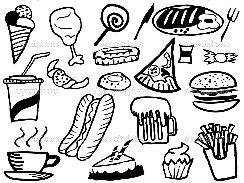 Food coloring pages to download and print for free