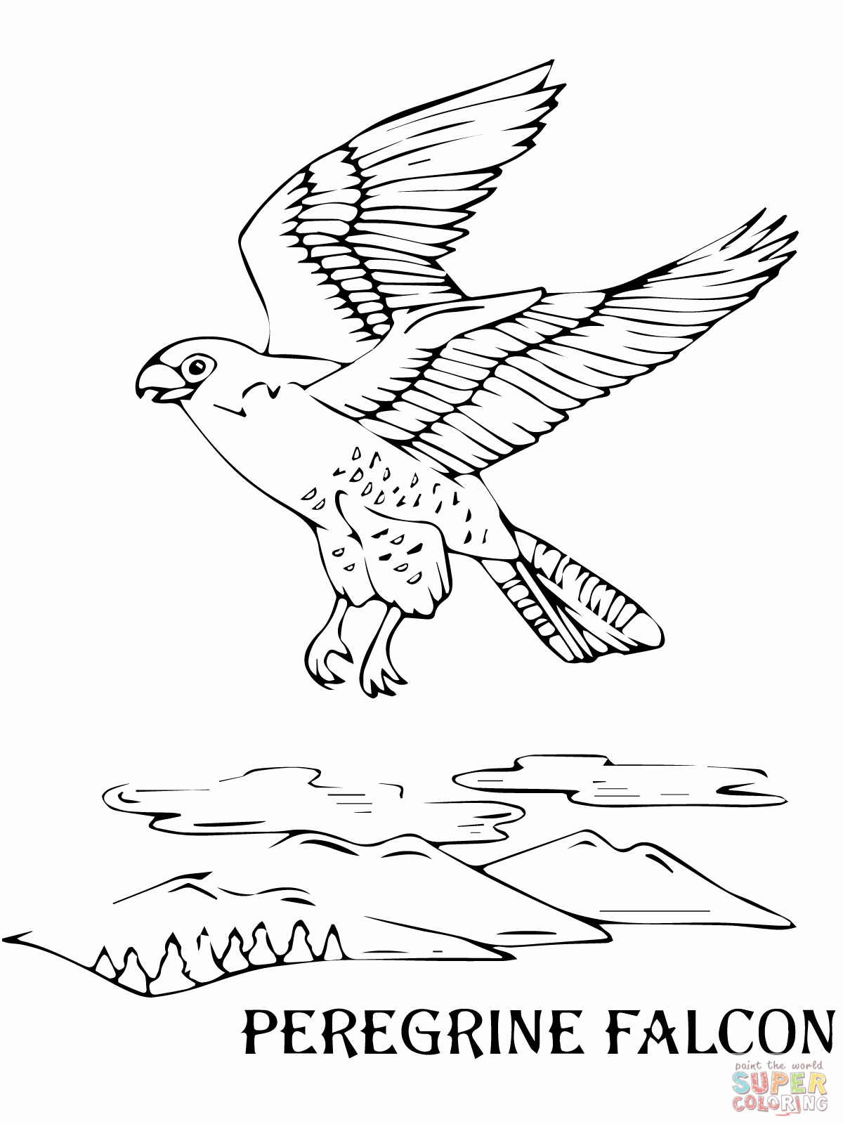 falcon printable coloring pages - photo #17