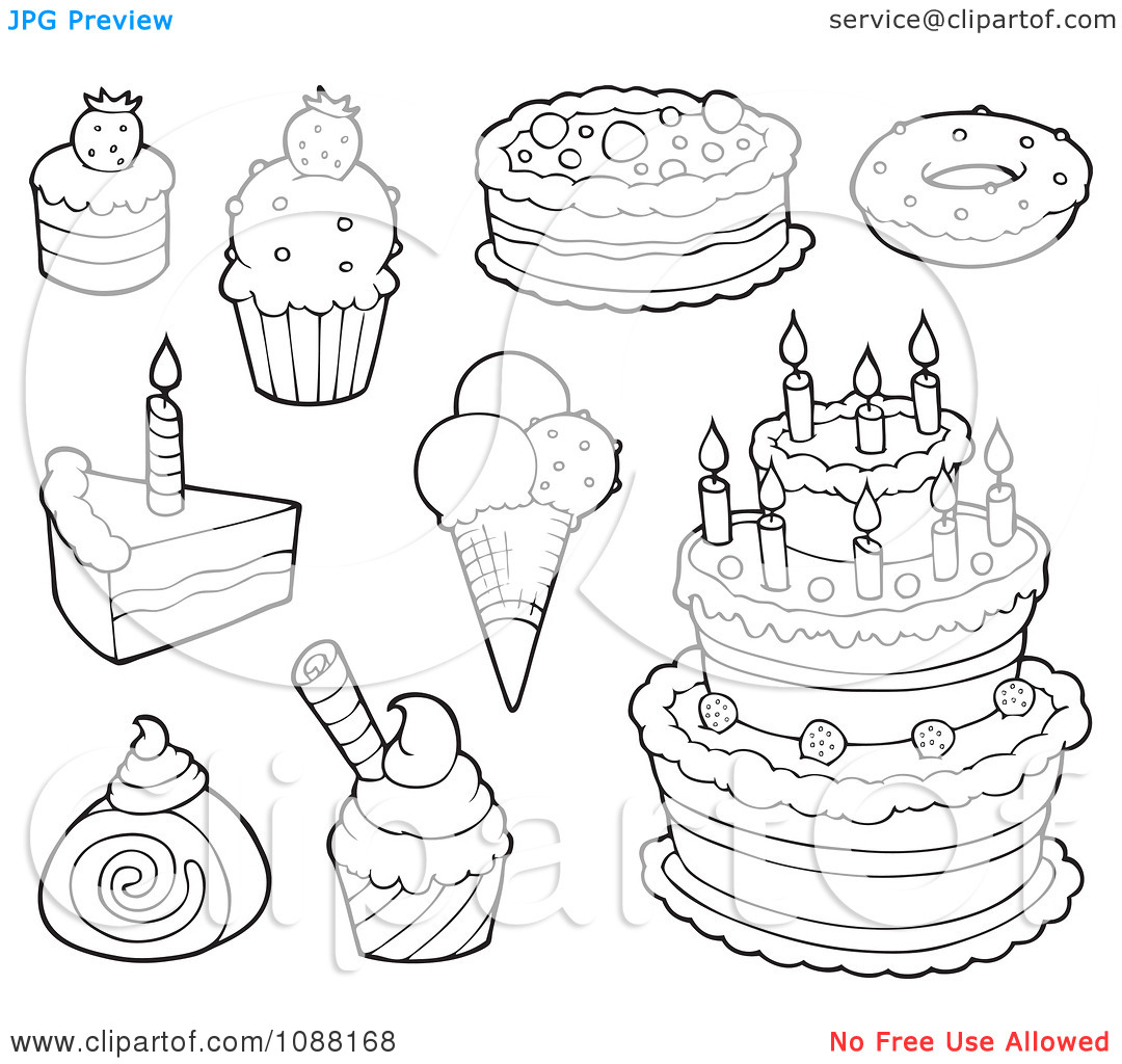 dessert coloring pages - photo #30