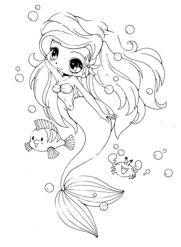 Chibi coloring pages to download and print for free