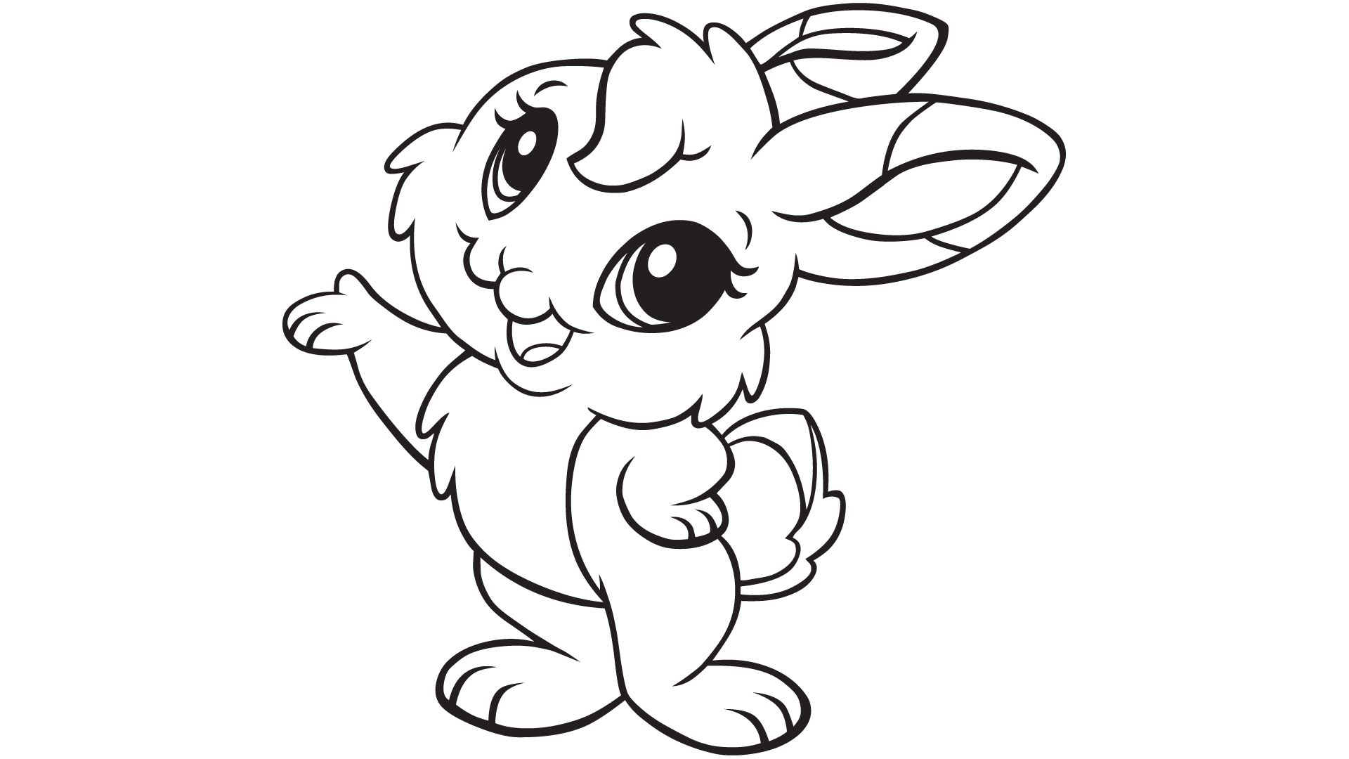 Bunny rabbit coloring page