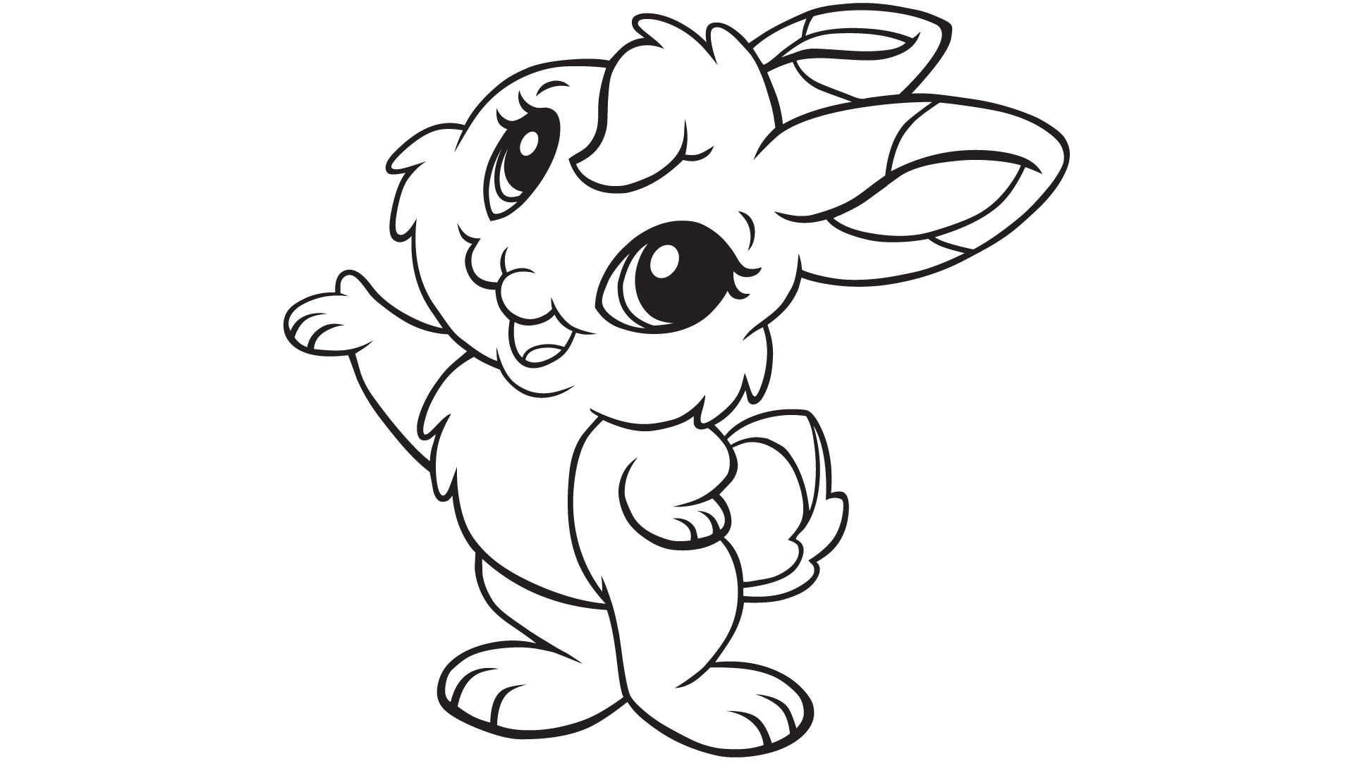 Bunny Rabbit Coloring Page