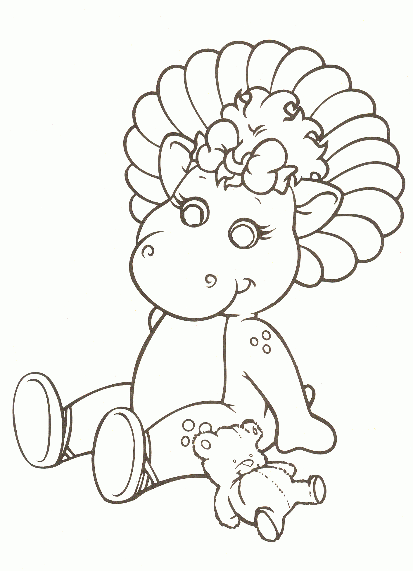 baby bop coloring pages - photo #1