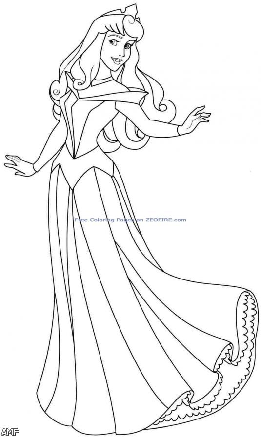 Aurora disney princess coloring pages download and print for free