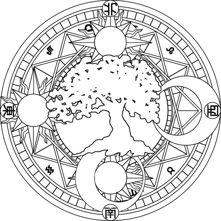 Sun and moon coloring pages to download and print for free