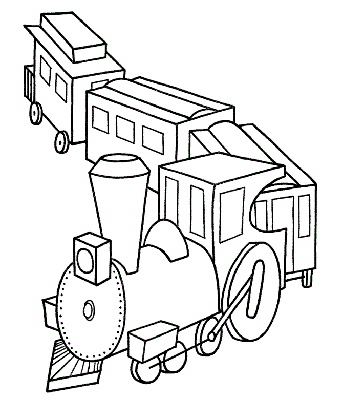 Polar express coloring page