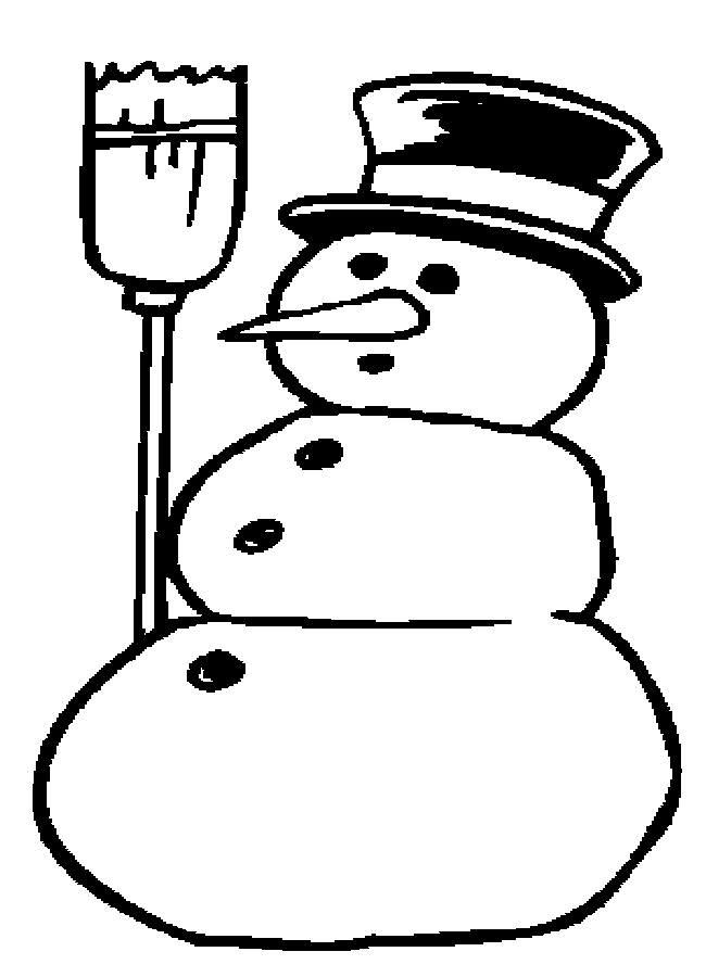 Snowman coloring pages to download and print for free